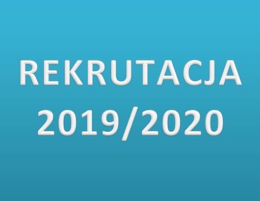 tekst: rekrutacja 2019/2020