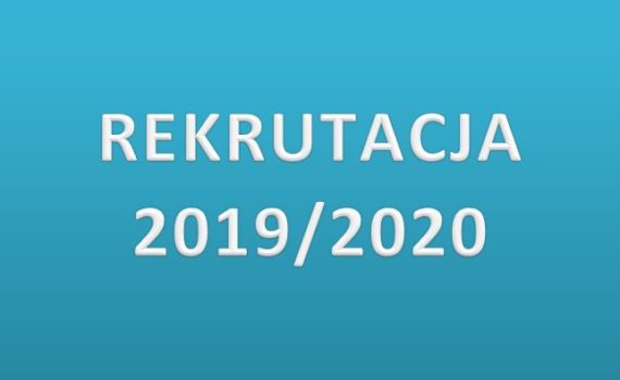 tekst: rekrutacja 2019/2020